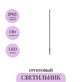 Грунтовый светильник MAYTONI SPEAR O441FL-L1GF3K1
