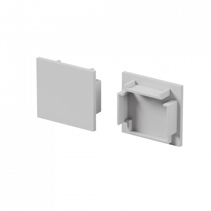 Комплект заглушек (для профиля 25×22) 2 шт., MAYTONI ALM-2522-S-EC 642065 Комплект заглушек (для профиля 25×22) 2 шт., MAYTONI ALM-2522-S-EC 642065