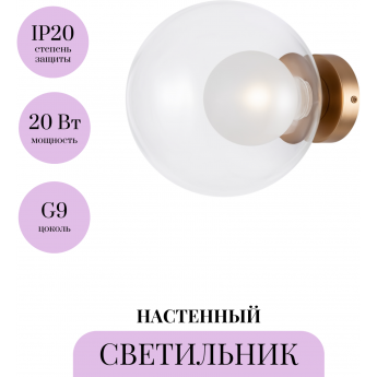 Настенный светильник (бра) MAYTONI BASIC FORM MOD521WL-01G3