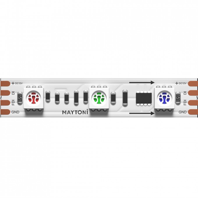 Светодиодная лента Ultra 14,4 Вт/м RGB 12V IP20 MAYTONI SPI 201242 Светодиодная лента Ultra 14,4 Вт/м RGB 12V IP20 MAYTONI SPI 201242