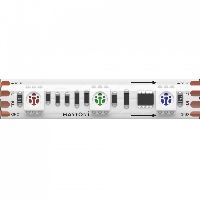 Светодиодная лента Ultra 14,4 Вт/м RGB 12V IP65 MAYTONI SPI 201243 Светодиодная лента Ultra 14,4 Вт/м RGB 12V IP65 MAYTONI SPI 201243