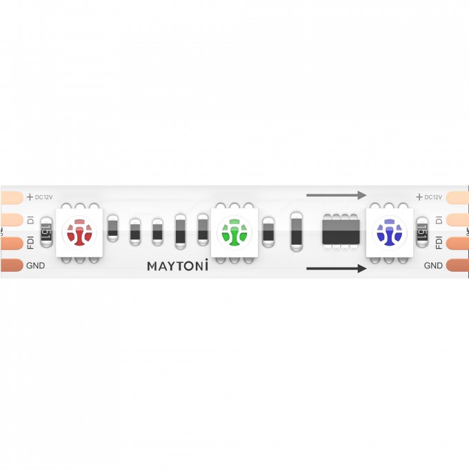 Светодиодная лента Ultra 14,4 Вт/м RGB 12V IP67 MAYTONI SPI 201244 Светодиодная лента Ultra 14,4 Вт/м RGB 12V IP67 MAYTONI SPI 201244