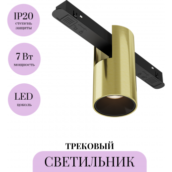 Трековый светильник MAYTONI ALFA TR122-2-7W3K-BS