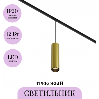 Трековый светильник MAYTONI FOCUS LED TR041-2-12W3K-BBS Трековый светильник MAYTONI FOCUS LED TR041-2-12W3K-BBS