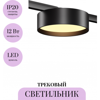Трековый светильник MAYTONI ZON LEVITY TR189-1-12W2.7K-B