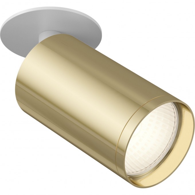 Встраиваемый светильник MAYTONI FOCUS S белый с золотом C049CL-1WG